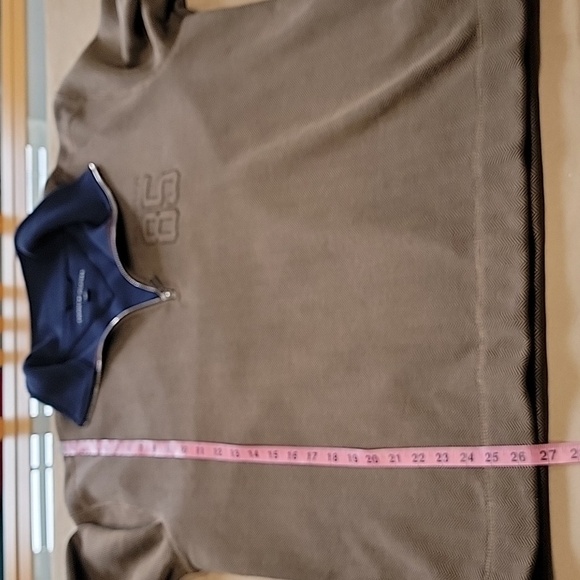 Tommy Hilfiger Size S Brown Casual Quarter Zip Pullover Sweater Sweatshirt - Picture 8 of 11
